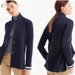 nwt jcrew merino wool sweater blazer